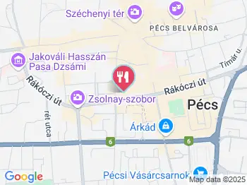 Lemon Café Pécs a térképen
