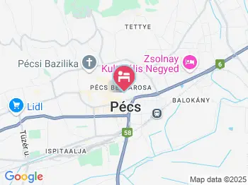 Lenau Ház Pécs a térképen