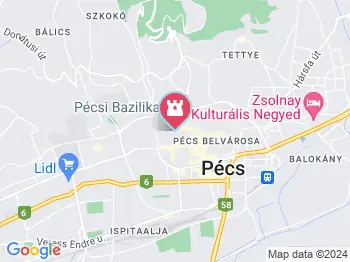 Littke Palace Látogatóközpont Pécs a térképen