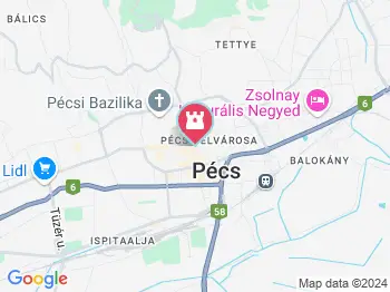 Lóránt-palota Pécs a térképen