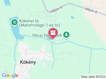 Malomvölgyi-tavak és parkerdő Pécs a térképen