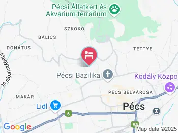 Marci Villa Pécs a térképen