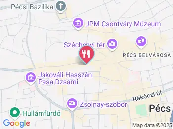 Mátyás Király Vendéglő Pécs a térképen