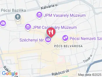 Mecsek Cukrászda Pécs a térképen