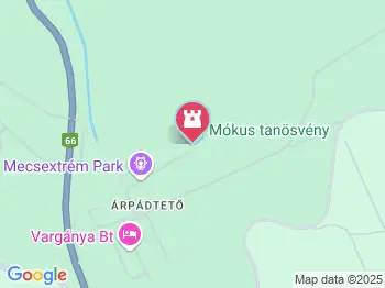 Mókus tanösvény Pécs a térképen