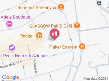 Morzsa pékség és étterem Pécs a térképen
