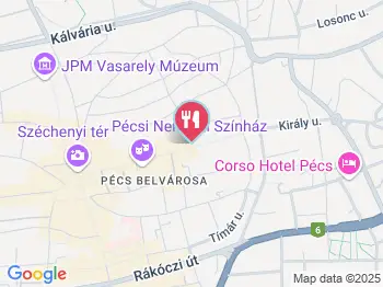 Nappali Pécs a térképen