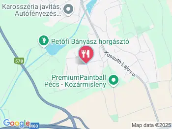 Natur Ételbár Pécs a térképen