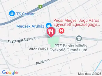 Park Pavilon Café Pécs a térképen