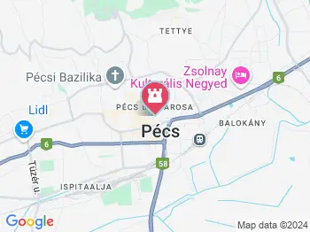 Pécsi Zsinagóga Pécs a térképen
