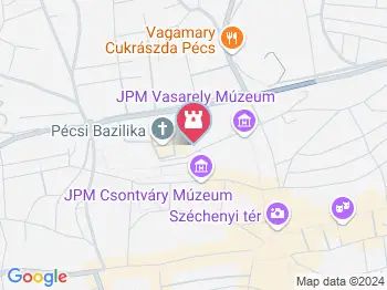 Püspöki KincsTár Pécs a térképen