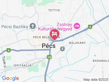 R73 Residences Pécs a térképen