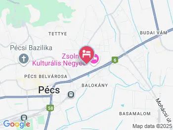 Retro Hotel Pécs a térképen