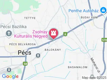 Rózsaszín Zsolnay Kiállítás Pécs a térképen