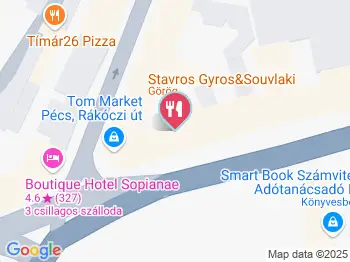 Stavros - Gyros & Souvlaki Pécs a térképen