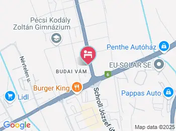 STOP Apartman Pécs a térképen