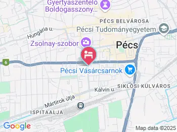 Szabadság Apartman Pécs a térképen