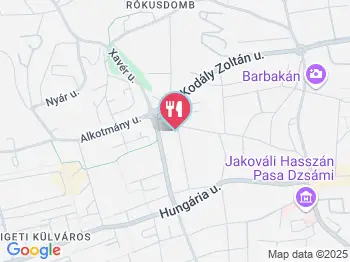 Talléros Falatozó Pécs a térképen