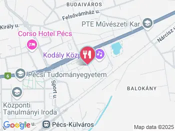 Teleky Bistro Pécs a térképen