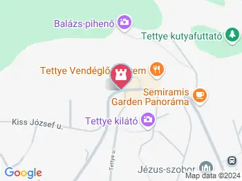 Tettyei romok Pécs a térképen