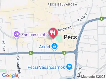 Trójai Faló Pécs a térképen