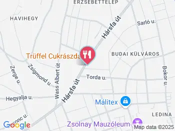 Trüffel Cukrászda Pécs a térképen