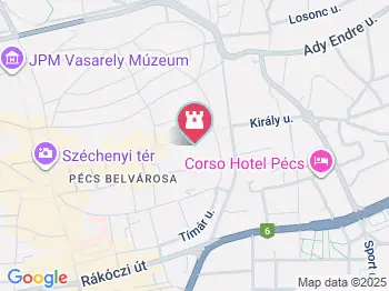 Urunk színeváltozása templom Pécs a térképen