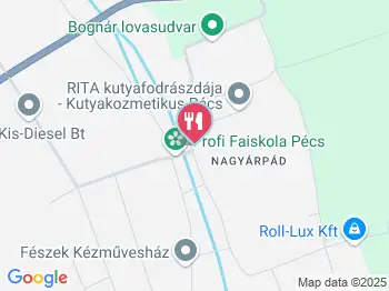 Vigadó Vendéglő Pécs a térképen