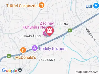 Zsolnay Család- és Gyártörténeti Kiállítás Pécs a térképen