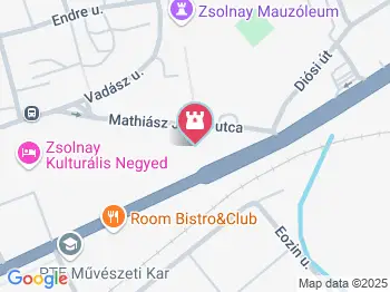 Zsolnay Látványmanufaktúra Pécs a térképen