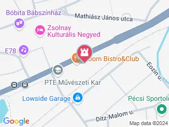 Zsolnay Mauzóleum Pécs a térképen