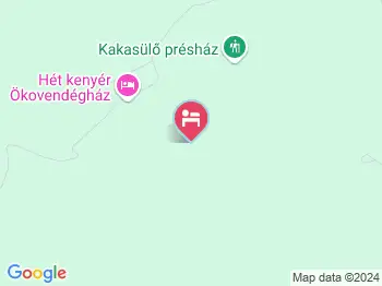 Hét Kenyér Ökovendégház Pécsely a térképen