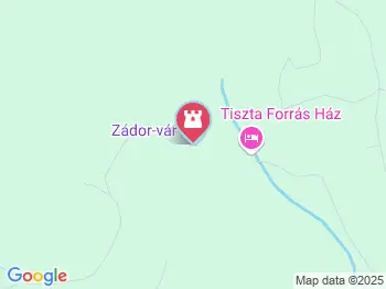 Zádor-vár Pécsely a térképen