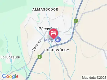 Gesztenyés Panzió Pécsvárad a térképen