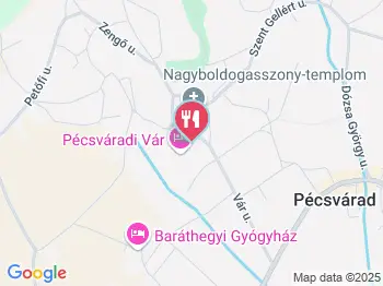 István Király Étterem Pécsvárad a térképen