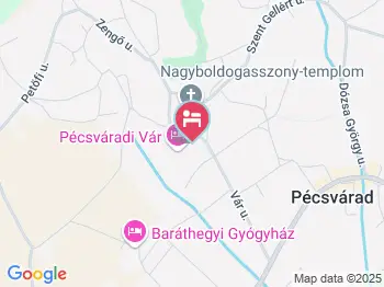 István Király Szálloda Pécsvárad a térképen