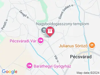 Nagyboldogasszony templom Pécsvárad a térképen