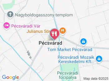Zengő Cukrászda Pécsvárad a térképen
