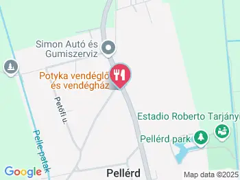 Potyka Vendéglő Pellérd a térképen
