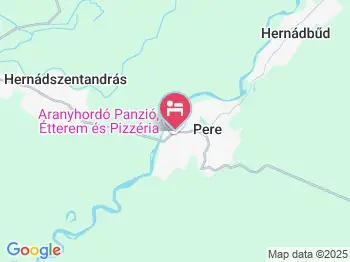 Hernád-Party Üdülőház & Camping Pere a térképen