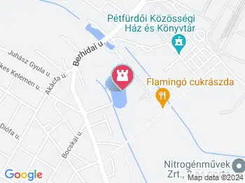 Csónakázó-tó Pétfürdő a térképen