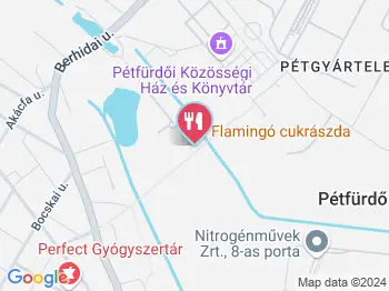 Flamingó Cukrászda & Kávéház Pétfürdő a térképen