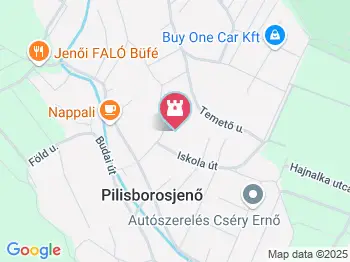 Szent Vid a 14 segítő szent plébániatemplom Pilisborosjenő a térképen