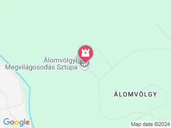 Álomvölgy Megvilágosodás Sztúpa Piliscsaba a térképen