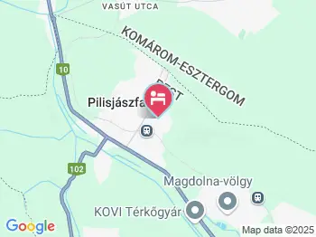 Tündérszikla Panzió Pilisjászfalu a térképen