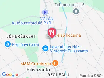 Felső Kocsma Pilisszántó a térképen