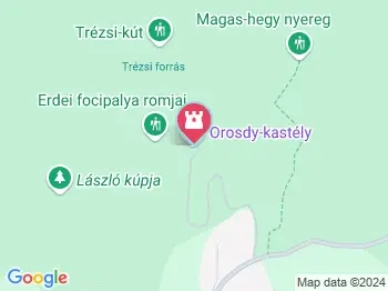 Orosdy-kastély Pilisszántó a térképen