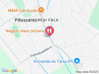 Ziribár Pizzéria Pilisszántó a térképen