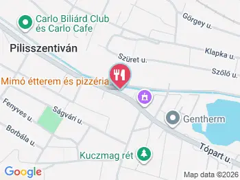 Mimó Étterem és Pizzéria Pilisszentiván a térképen