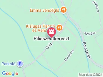 Mária-kegyhely, Szentkút Pilisszentkereszt a térképen